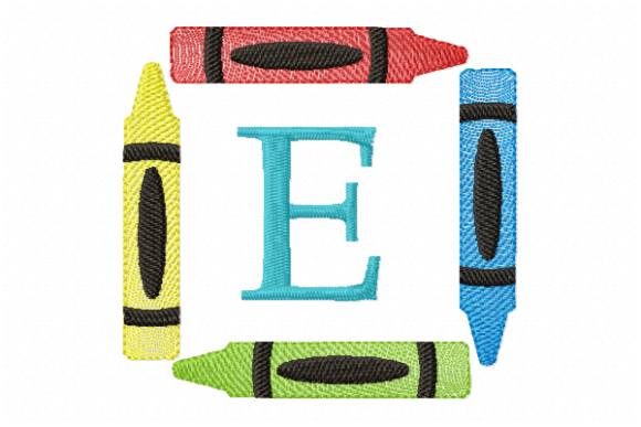 Crayons Frame Monogram Letter E: A Practical Evaluation