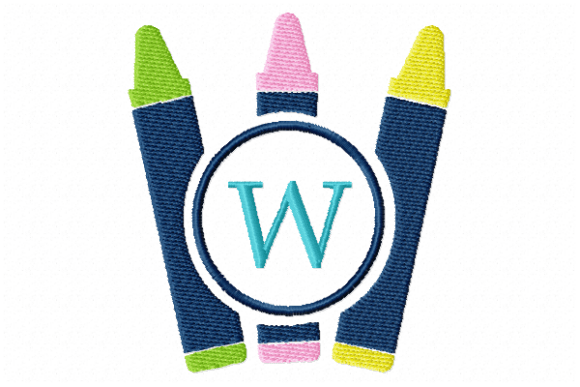 Crayons Frame Monogram Letter W: A Practical Guide to Elevating Your Embroidery Projects