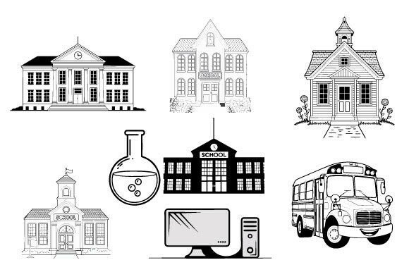 Education School Vector Icon Bundle Svg: A Strategic Asset for Design Workflows
