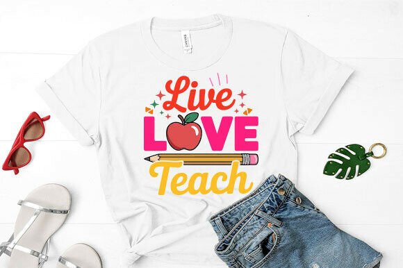 Empowering Educators with the Live Love Teach Education School Svg Collection