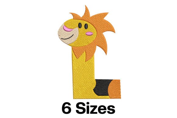 Funny Lion Alphabet Letter L: A Playful Typography Gem