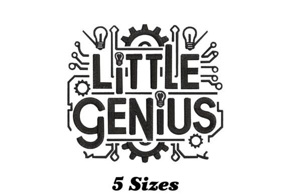 Little Genius: A Captivating Embroidery Design