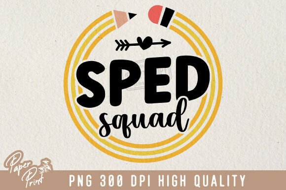 SPED Squad PNG Special Education Teacher Design